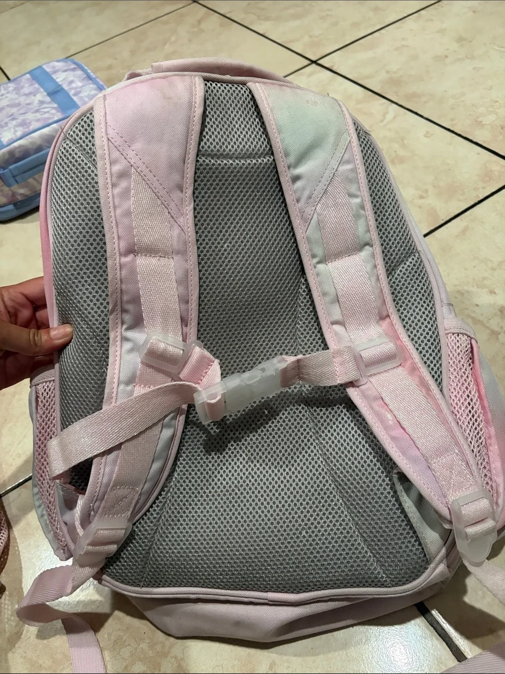 Pottery Barn Pastel Rainbow Heart Backpack